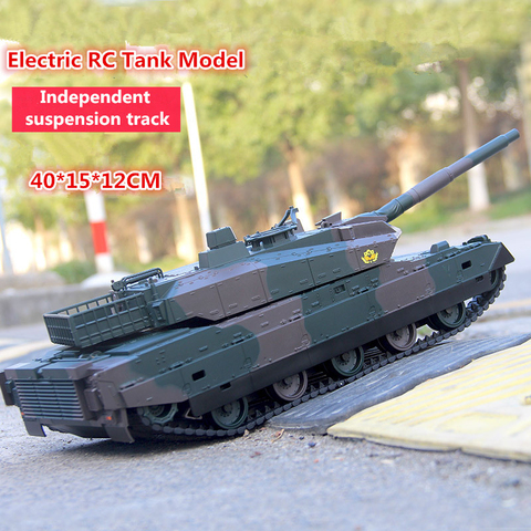 Newest recharge electric RC tank model kids toy XQTK24-2 40mins 45 degree slope off road remote cont army military tank toy ► Photo 1/6