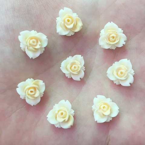 New 80PCS Resin 11mm 3 Petal Flower Flatback Stone Scrapbook Wedding Ornaments W125*2 ► Photo 1/3