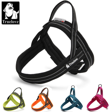 Truelove Soft Mesh Padded Nylon Dog Harness Vest 3M Reflective Security Dog Collar  Easy Put On Pet Harness 20% Discount 5 Color ► Photo 1/6