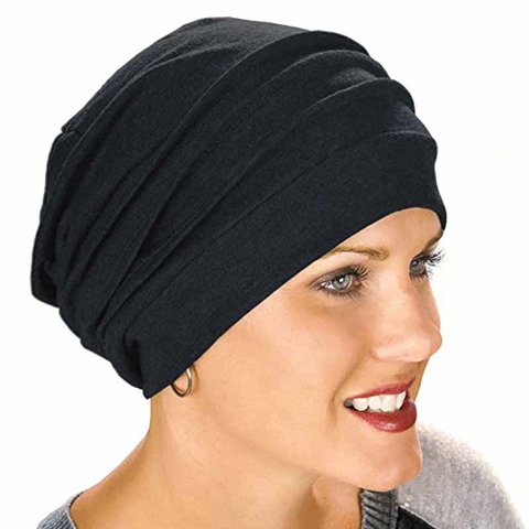 Turban Hat Cap Wrap Chemo Loss Hair Head Knitted Women Knit Beanie