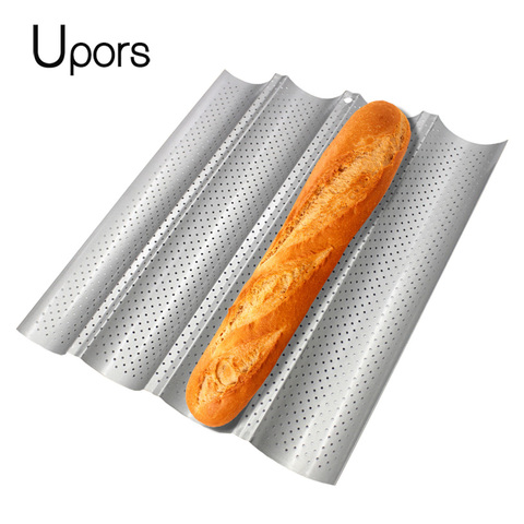 Silicone Baguette Pan Nonstick French Bread Baking Mould 3 Wave Loaves Loaf  Bake