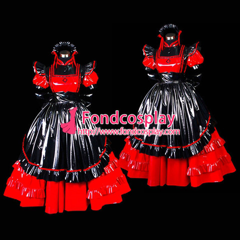 Sexy Sissy Maid Pvc Dress Lockable Uniform Cosplay Costume Tailor-made[G476] ► Photo 1/1