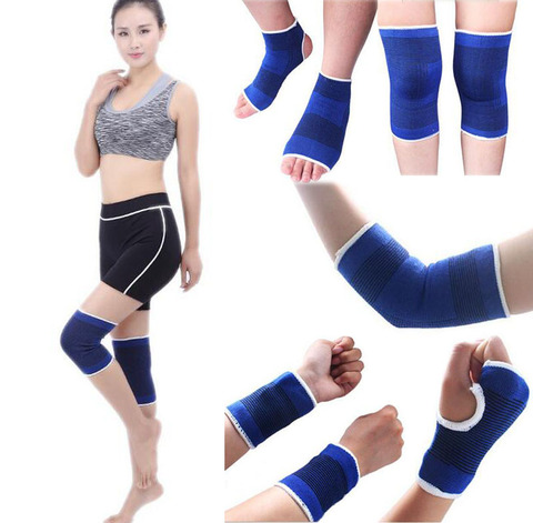 2PCS Elastic Sport Protection Band Elbow Knee Pads Fitness Gym Wristband Sleeve Elasticated Bandage Pad Ankle Brace Support Band ► Photo 1/6
