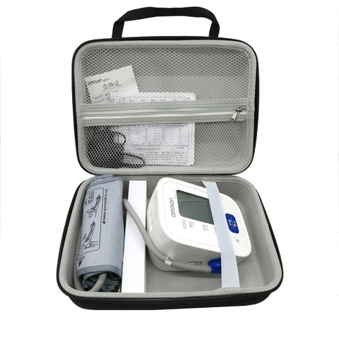 Newest Hard EVA Nylon Cover Bags Case for Omron 7124 71 Series Wireless Upper Arm Blood Pressure Monitor Travel Storage Box ► Photo 1/6