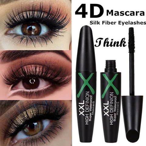 1 Pc 4D Silk Fiber Eyelashes Lengthening Mascara Waterproof Long Lasting Lash Black Eyelashes Extension Make Up 3D Mascara ► Photo 1/6