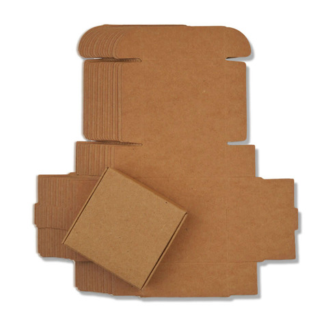 100pcs Wholesale Small cardboard gift paper box retail packaging craft paper box kraft paper gift soap candy carton box ► Photo 1/5