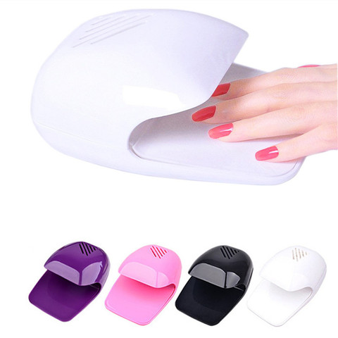 Mini Nail Art Air Dryer Nail Polish Dryer Portable Glue Dry AA Battery Fan Nail Art Tools Drier Fast Drying Machine Travel Dryer ► Photo 1/6