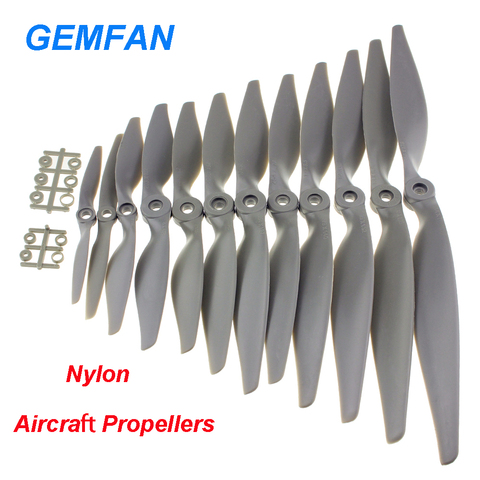 4pcs/lot Gemfan Apc Nylon Propeller 5x5/6x4/7x5/8x4/8x6/9x6/10x5/10x7/11x5.5/12x6/13x6.5/14x7 Props For RC Model Airplane ► Photo 1/6