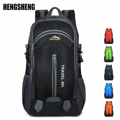 New Men Backpack USB Charging 40L Large Capacity Out Door For Male Bag Waterproof Casual Backpacks Unisex Black Travel Backpacks ► Photo 1/6