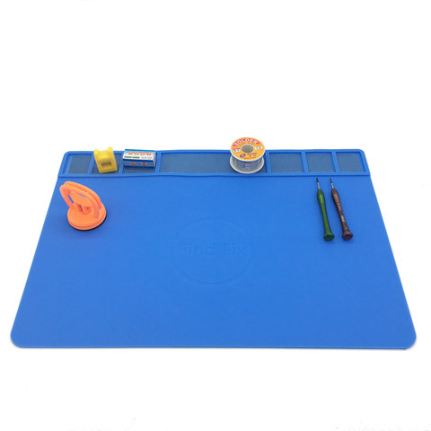 49x35cm 3 colors with Magnetic Screw Mat Section Heat Insulation Silicone Pad BGA Soldering Repair Station Maintenance Platform ► Photo 1/6