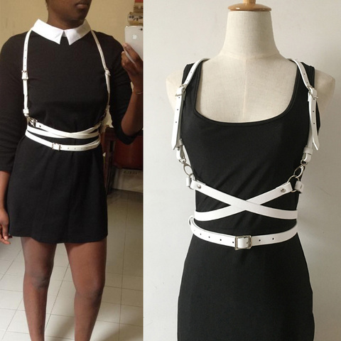 Buy Online Hot Fashion Punk O Ring Garters White Faux Leather Material Long Strap Belt Sculpting Harness Waist Belt Straps Suspenders Belt Alitools Buy Online Hot Fashion Punk O Ring Garters White Faux Leather Material Long Strap Belt Sculpting Harness Waist Belt Straps Suspenders Belt Alitools