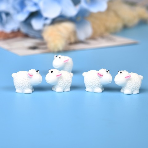 10Pcs/Set Cute Mini Animals Hedgehog Sheep Chicken Fairy Garden Figurines Miniatures Home Micro Miniatures Accessories Supply ► Photo 1/6