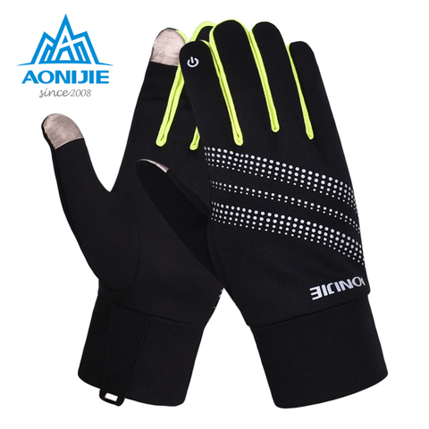 AONIJIE M50 Unisex Sports Touchscreen Windproof Thermal Winter Fleece Gloves Running Jogging Hiking Cycling Skiing Reflective ► Photo 1/6