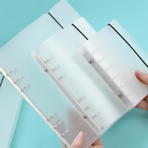 Simple Style Translucent Matte Binder Loose Strap Loose Leaf Inner Core A6 A7 Notebook Diary A5 Planner Office Supplies ► Photo 1/6