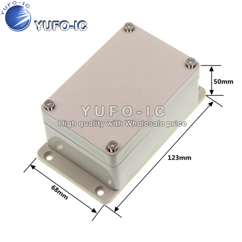 Plastic Lithium battery shell instrument box Waterproof power line terminal Chassis 123*68*50 ► Photo 1/5