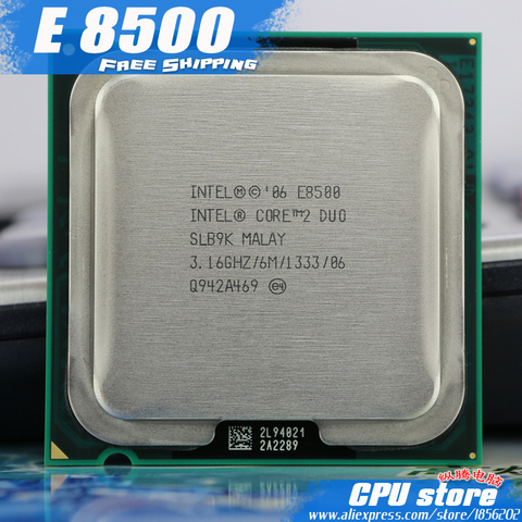 Intel Core 2 Duo E8500 CPU Processor (3.16Ghz/ 6M /1333GHz) Dual-Core Socket 775 (working 100% Free Shipping)  sell E8400 E8600 ► Photo 1/4