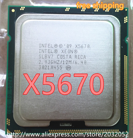 Intel Xeon X5670 x5670  Processor  2.93GHz/LGA1366/12MB L3 Cache/Six  Coreserver CPU  x5670 ► Photo 1/1