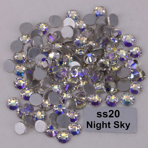 High Quality ss3-ss30 Night Sky Glue On Flat Back Crystals / Non Hotfix Rhinestones ► Photo 1/1