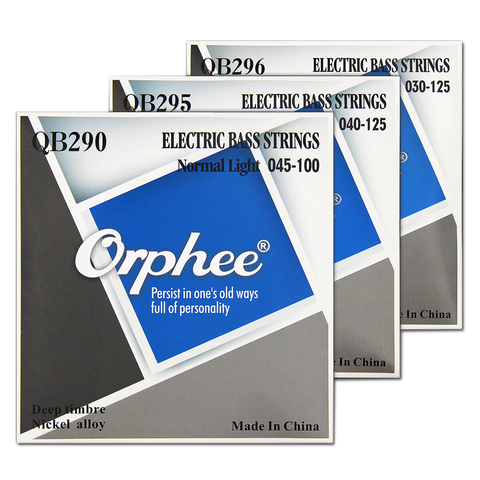 Orphee QB Series 4/5/6 Strings Electric Bass Strings Normal Light Nickel Alloy Hexagonal Core Nano Coated Electric Bass Parts ► Photo 1/6