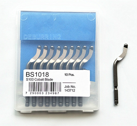 10pcs BS1018 cobalt scraper stainless steel trimming knife to burr blade With the handle RB1000/NG1000 ► Photo 1/5