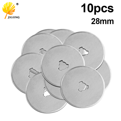 10pcs 28mm Rotary Cutter Blades Refill Replacement Spare Blades Paper Cut Circular Blade Patchwork Fabric Leather Craft Quilting ► Photo 1/6