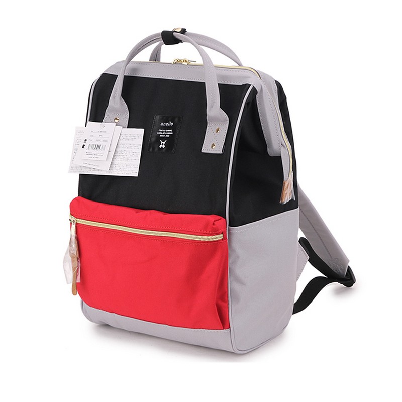 Japan Anello Backpack Rucksack Unisex Canvas School Bag Bookbag Handbag Camping 