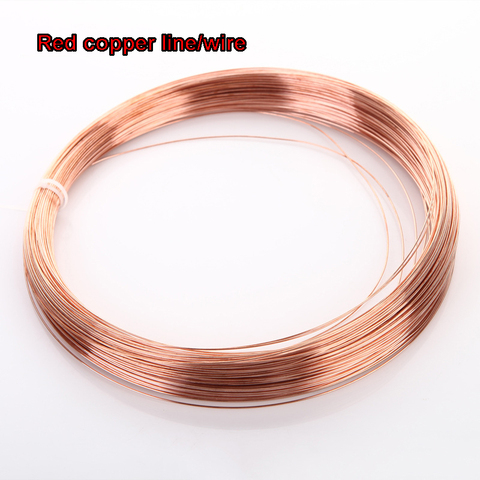 5M/2M/1M Diameter 0.2/0.3/0.4/0.5/0.6/0.8/1/1.2/1.5/1.8/2/2.5/3/4/5 mm Copper line T2 Copper Red copper Line Bare Wire 99.90% ► Photo 1/5