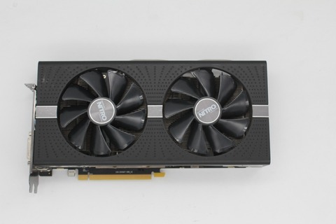 Used,Sapphire Radeon RX580 4GB GDDR5 PCI Express x16 3.0 video gaming graphics card external graphics card for desktop ► Photo 1/6