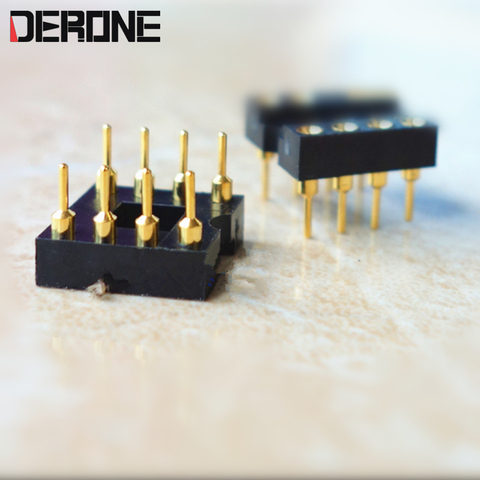 2 piece op amp seat IC socket 3 U gold plated 8 pin Operational amplifier block  for Audiophile ► Photo 1/2