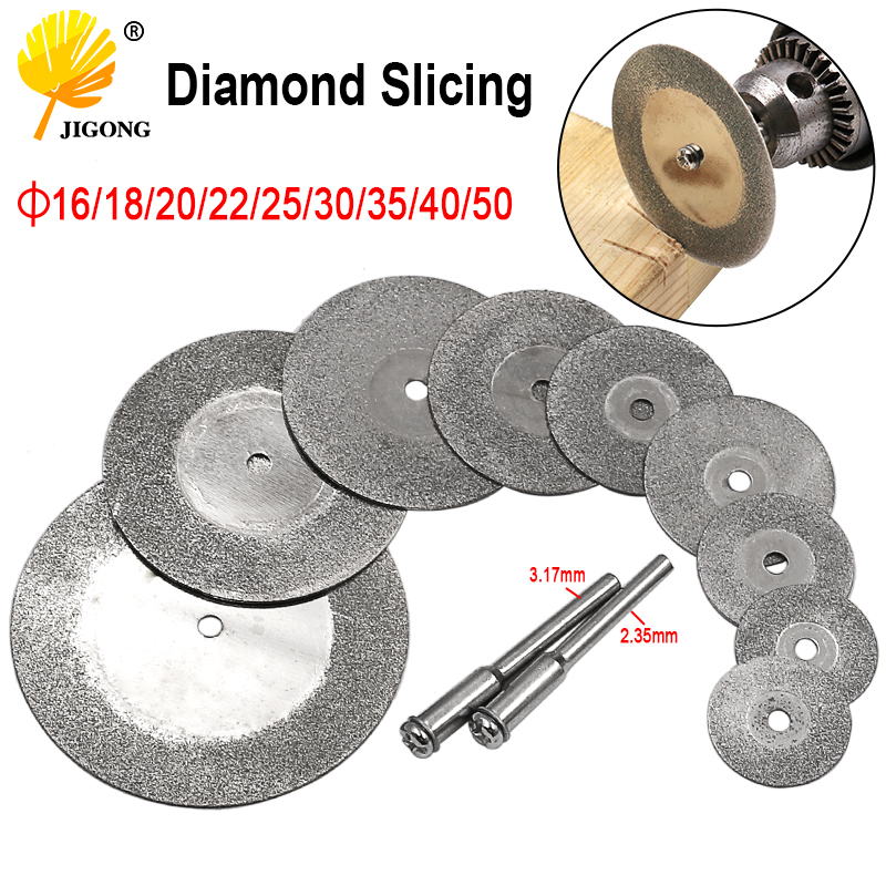 Join Ware 50mm 2 Inch Diamond Cutting Disc with Mandrel for Rotary Blade Drill Tools Accessories for Glass Concrete