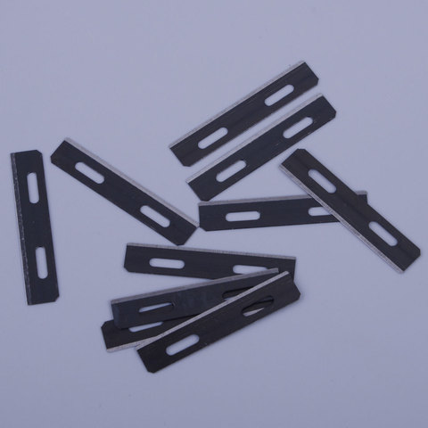 LETAOSK Black 10pcs Stainless Steel Replacement Blades for Skiver Safety Strander Lace Maker Tool Leather Craft ► Photo 1/2