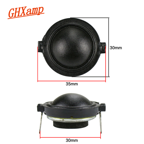 30MM Dome Tweeter Speaker 8OHM 10W Home Car Silk Diaphragm Neodymium + magnetic fluid 1Pairs ► Photo 1/6