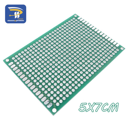 5*7CM PCB 5x7 PCB 2.54MM Double Side Prototype PCB diy Universal Printed Circuit Board ► Photo 1/6