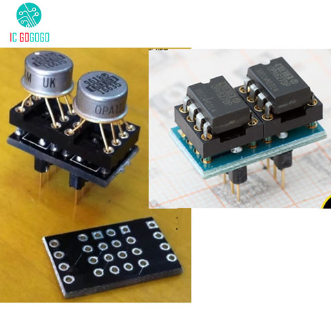 DIP Single op amp ic to Dual op amp Amplifier AD797 ne5534 Adapter Board Module PCB 8P Pins Seats 8pins  Socket ► Photo 1/2