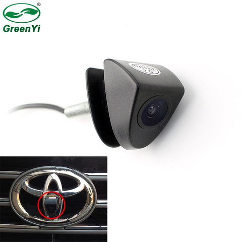 CCD Car Front Logo Camera For Toyota Prado Highlander Land Camry Front View Reversing Backup Camera Parking Assistance ► Photo 1/6
