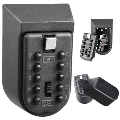 Mini Aluminium Alloy Wall Mounted Key Safe Box Holder Combination Password Master Lock Organizer Home Outdoor Security Equipment ► Photo 1/6
