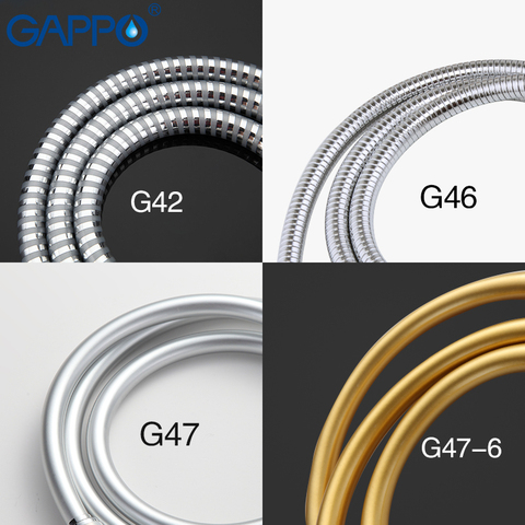 GAPPO Plumbing Hoses PVC Flexible Shower hose bathroom shower tub shower silicone hose Explosion Proof Pipes ► Photo 1/1