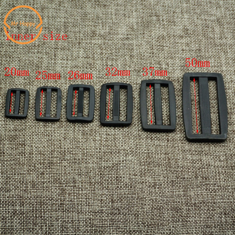 10pcs Nylon/POM Buckle 15mm/20mm/25mm/32mm/38mm/50mm Adjustable Buckles Dual/Tri Buckles for Belt Suitcase Accessories ► Photo 1/3