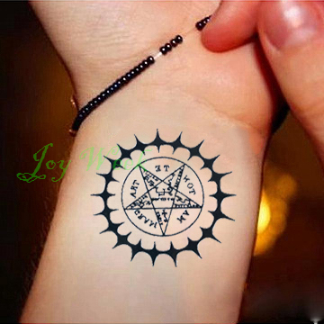 Waterproof Temporary Tattoo Sticker Black Butler Contract Symbol compass anime tatto flash tatoo fake tattoos for men women ► Photo 1/6