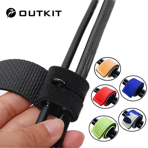 OUTKIT 2PCS New Fishing Tools Rod Tie Strap Belt Tackle Elastic Wrap Band Pole Holder Accessories Diving Materials Non-slip Firm ► Photo 1/6