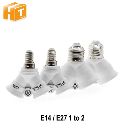 Lamp Holder Converters E27 / E14 Lamp Bases 1 to 2 Bulb Holder Converter For LED Bulb Light ► Photo 1/6