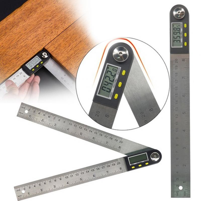 200mm Digital Angle Inclinometer Angle Measure Meter Electronic Goniometer New 