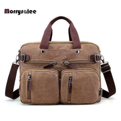Multi-functional Men's Canvas Bag Travel Bag Shoulder Messenger bags Large Capacity Crossbody Male Casual handbags ► Photo 1/5