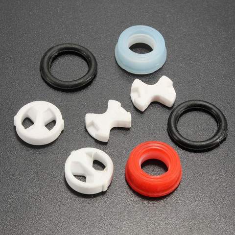 8Pcs Ceramic Disc Silicon Washer Insert Turn Replacement  1/2
