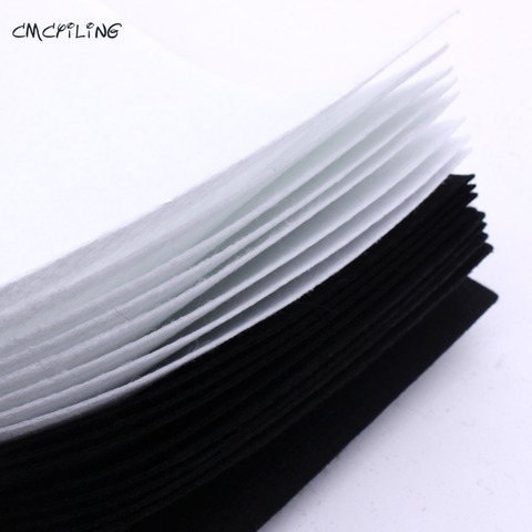 CMCYILING Black White 1mm Hard Felt Sheets For Felt Craft DIY Craft Arts Crafts & Sewing Scrapbook Hometextile A4 ► Photo 1/6