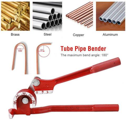 3 in 1 180 Degree Manual Tubing Bender 1/4in 5/16in 3/8in Pipe Tube Bender Water Gas Pipe Plumbing Bending Tool for Copper Brass ► Photo 1/6