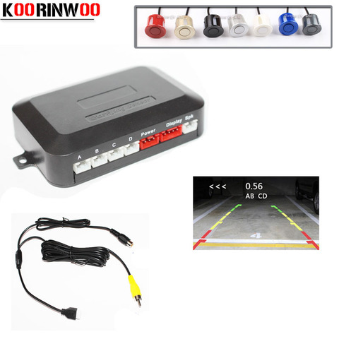 Koorinwoo Dual Core CPU Car Video Parking Sensor Reverse Backup Radar Assistance Show distance Parking Monitor Digital Display ► Photo 1/6