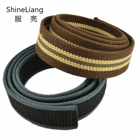 Canvas belts body For men women without buckle Military Tactical Width 3.8cm Thickness 0.4cm Designers high quality Colourful ► Photo 1/6