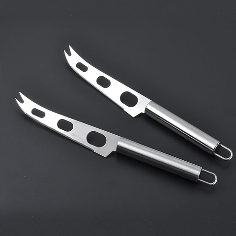 1Pcs 3-hole Multifunction Kitchen Accessories Round Handle Cheese Knife Pizza Cheese Butter Cutter Stainless Steel Baking Tools ► Photo 1/6