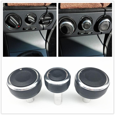 3PCS Air Conditioning Knob Car Air Conditioning Heat Control Switch Knob For Skoda Superb Octavia MK1 AC Knob auto accessories ► Photo 1/5